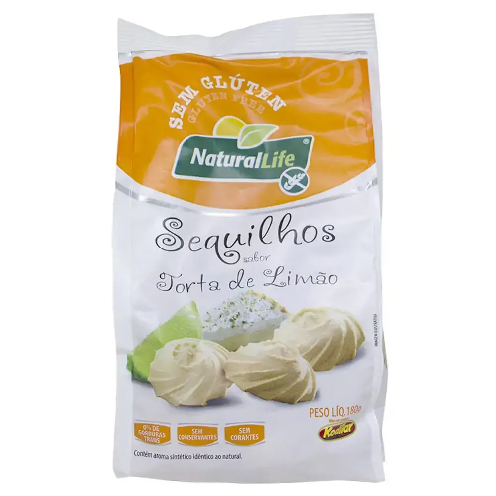Cookies Sabor Limao S/ Gluten Kodilar 180g