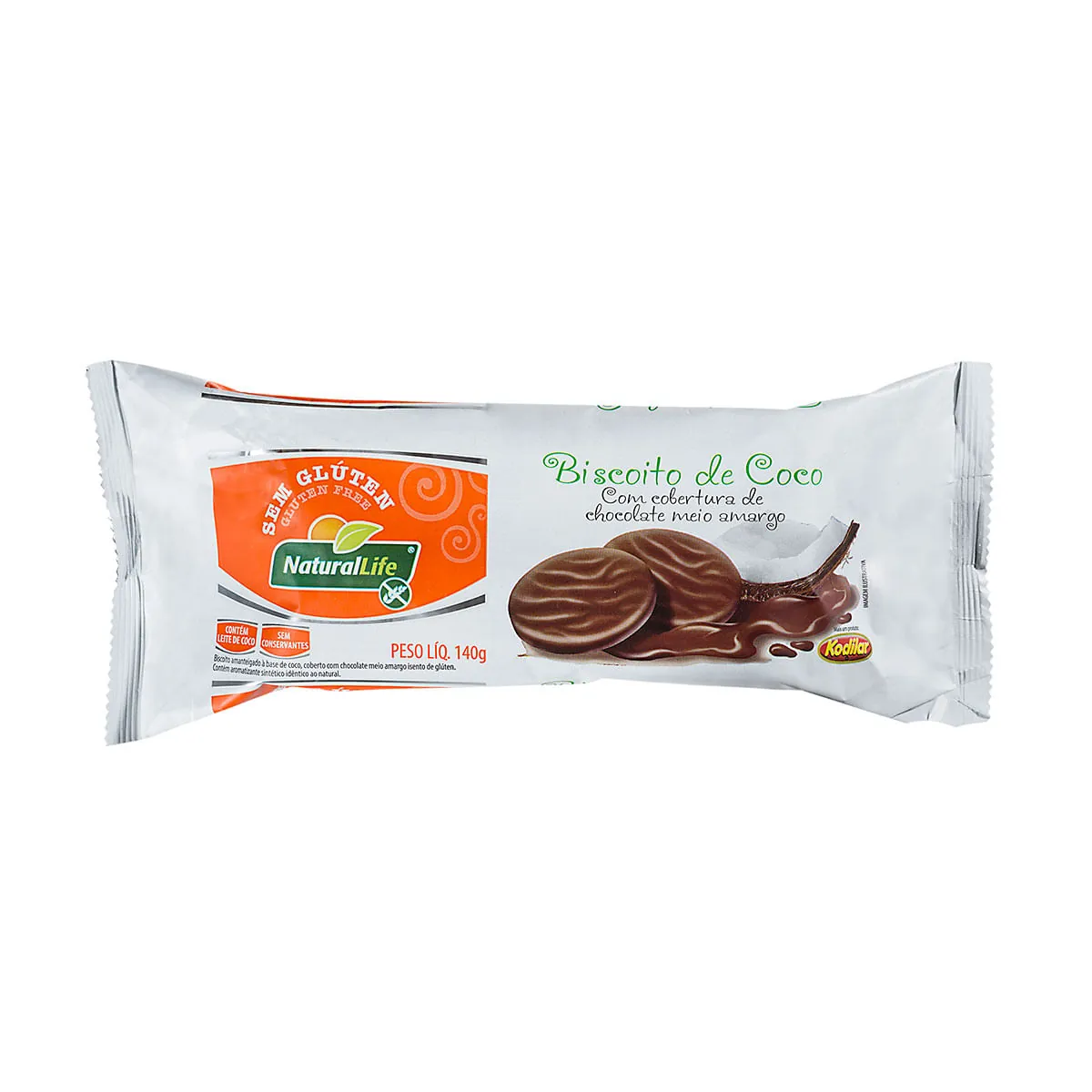 Bisc Natural Life De Coco Com Cob Chocolate