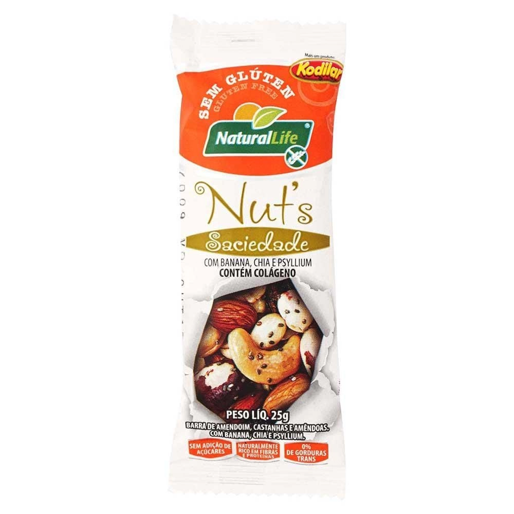 Cereal Barra Nuts Saciedade 25