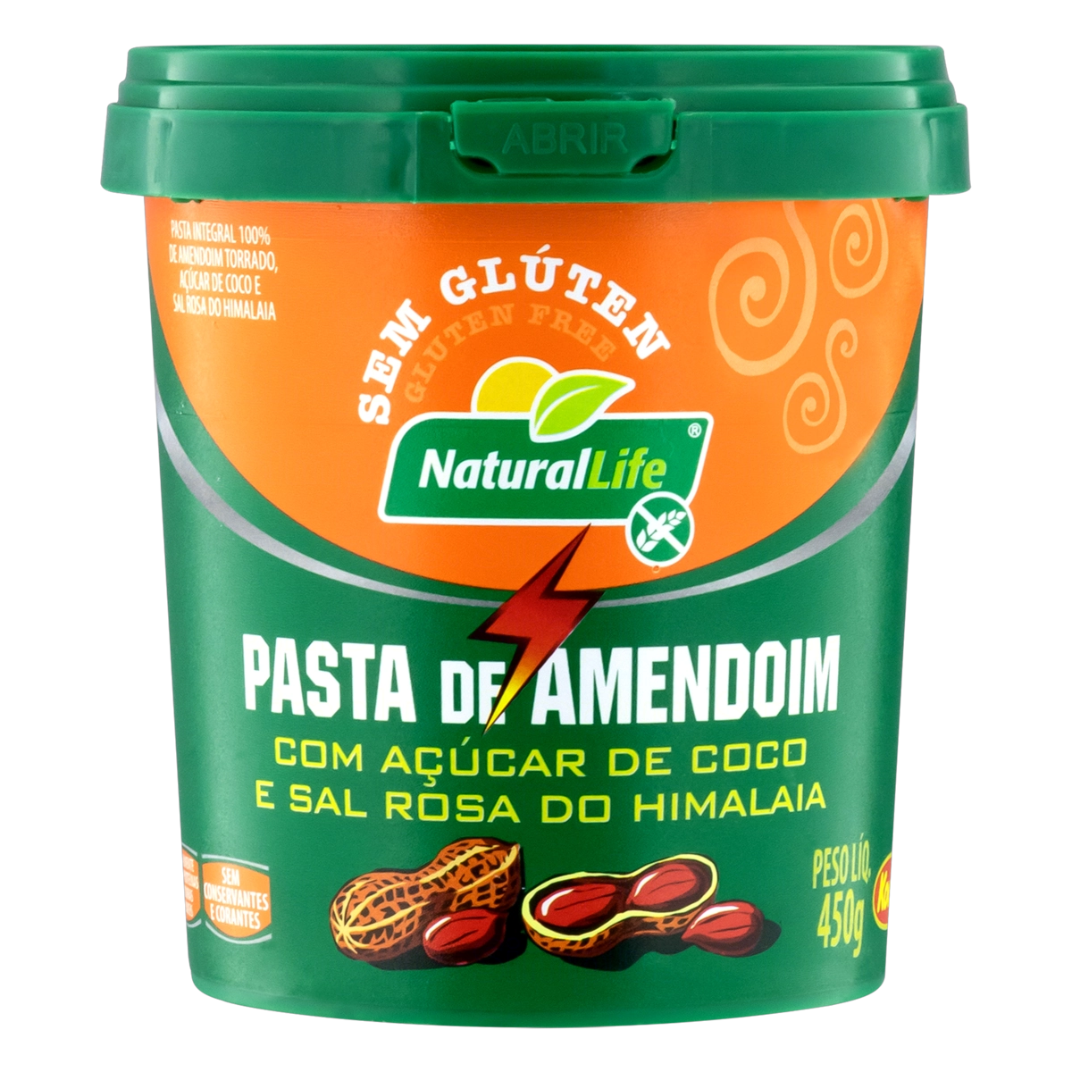 Pasta de Amendoim com Açúcar de Coco e Sal do Himalaia 450g