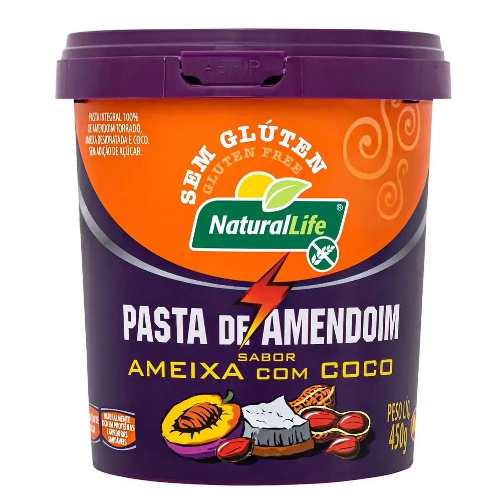 Pasta Amendoim Kodilar C/ameixa E Coco 450g