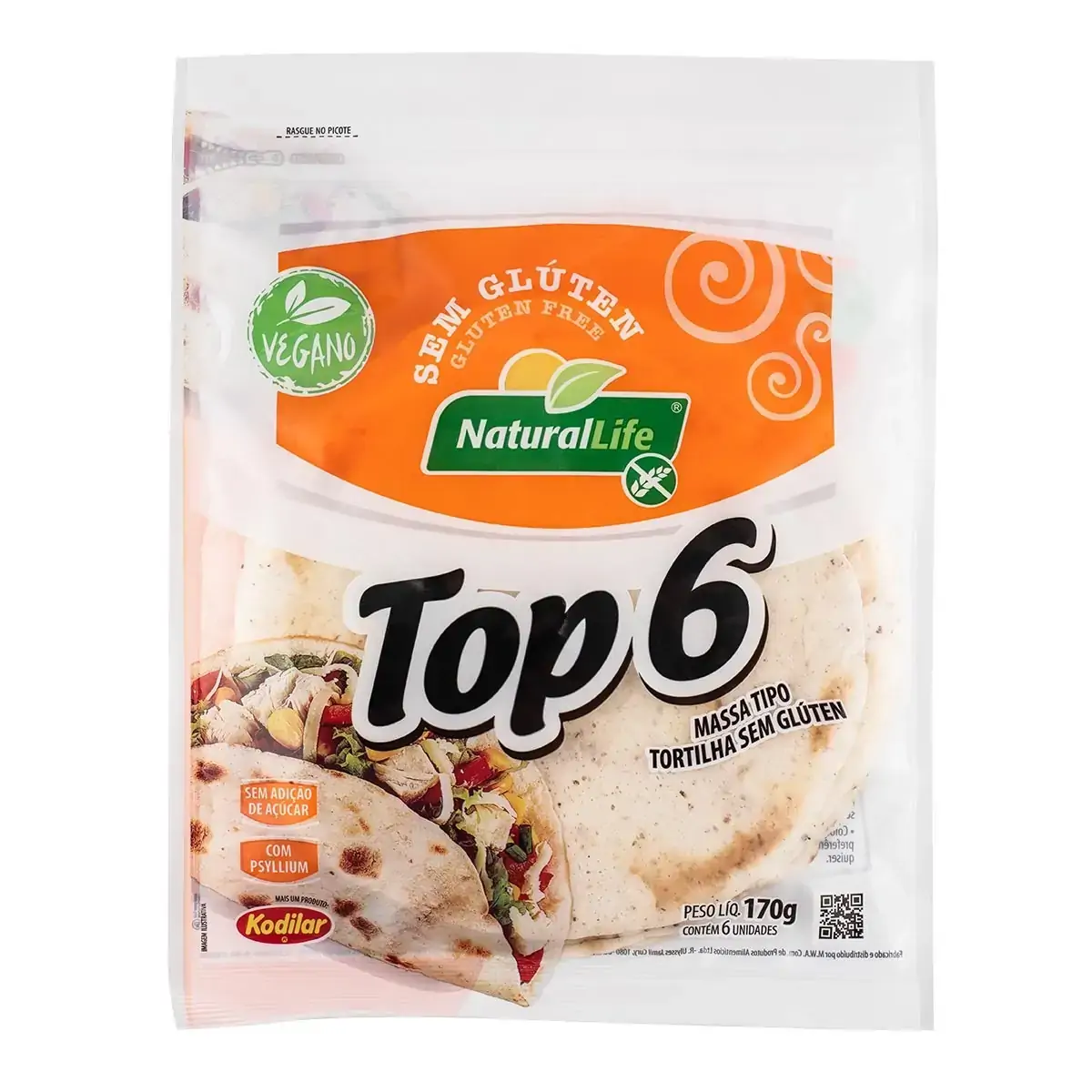 Massa Top 6 Kod N Life 170g S Gluten