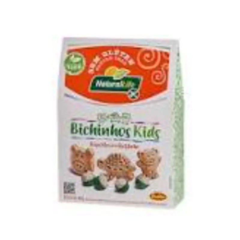Biscoitos Bichinhos Kids Beijinho Sem Glúten e Lactose 80g Natural Life