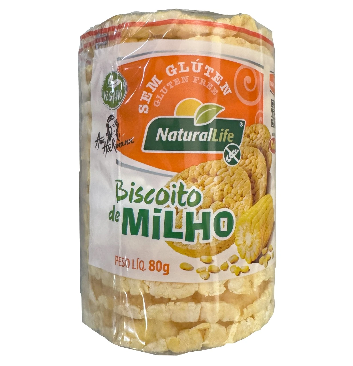 Bisc Milho Natural Life 80g S/gluten