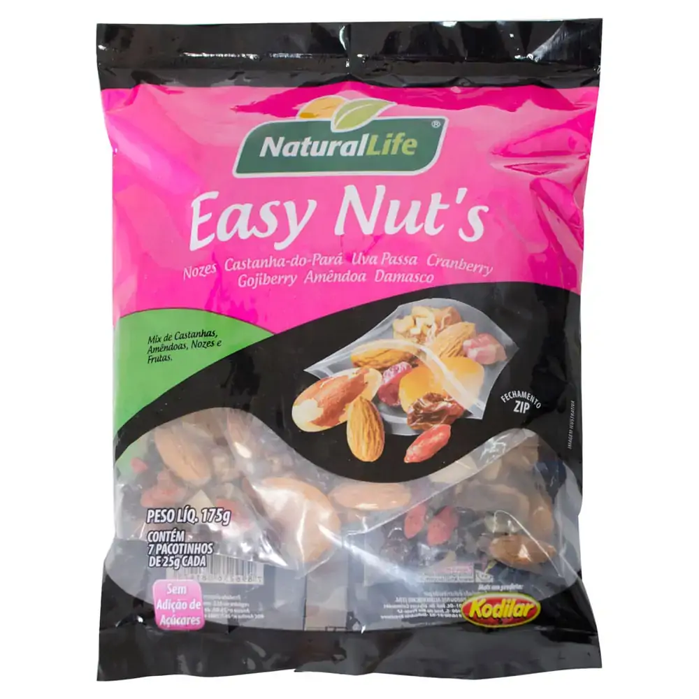 Mix Natural Life Cast/amendoas Nozes E Frutas 175