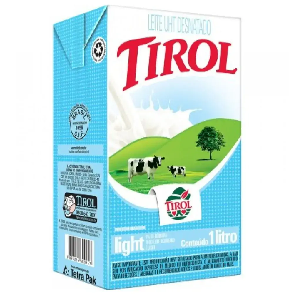 Leite Uht Desnatado Tirol Caixa 1l