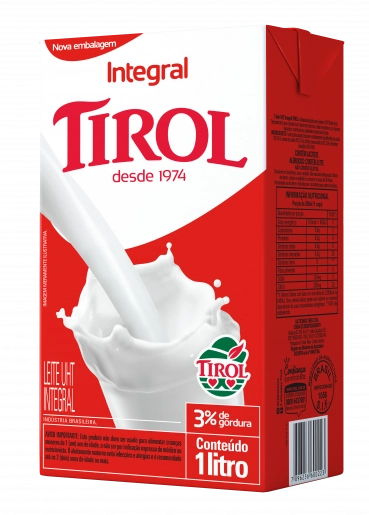 Leite Uht Integral Tirol Caixa 1l
