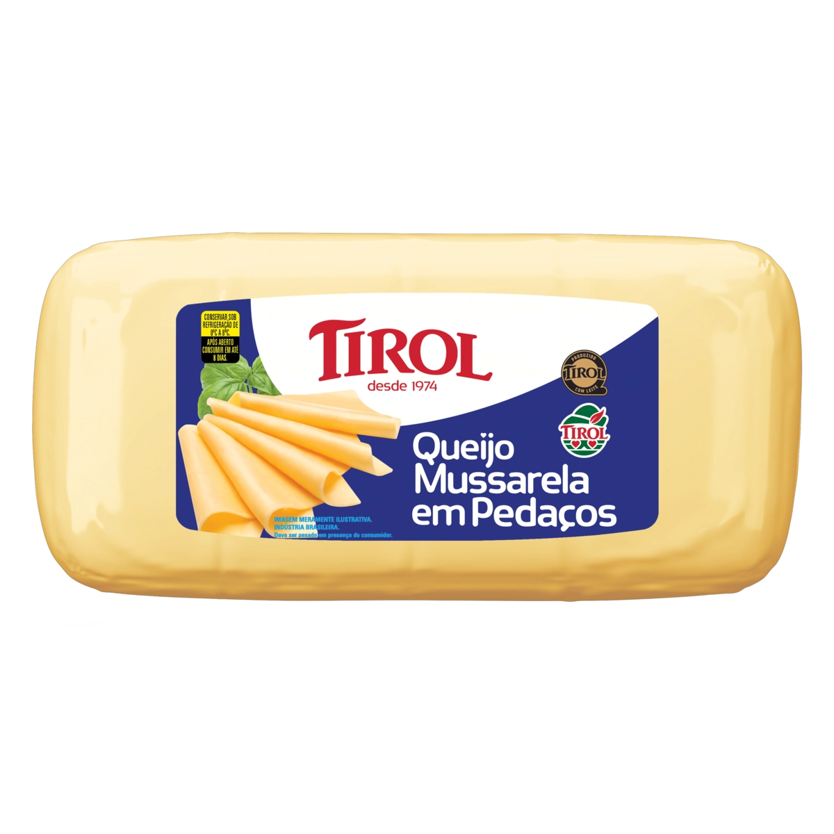 Queijo Mussarela Em Pedaços Tirol