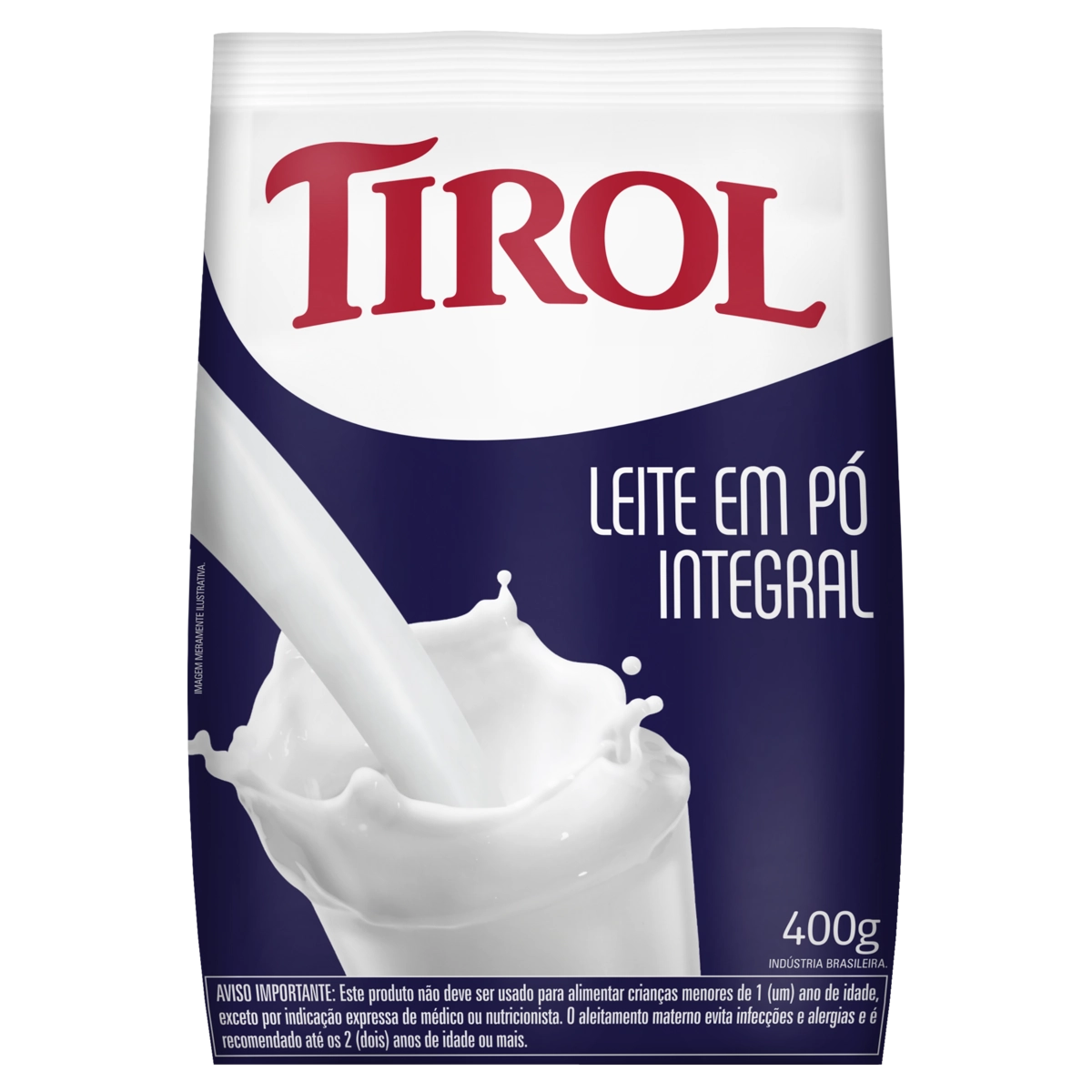 Leite Pó Integral Tirol Pacote 400g