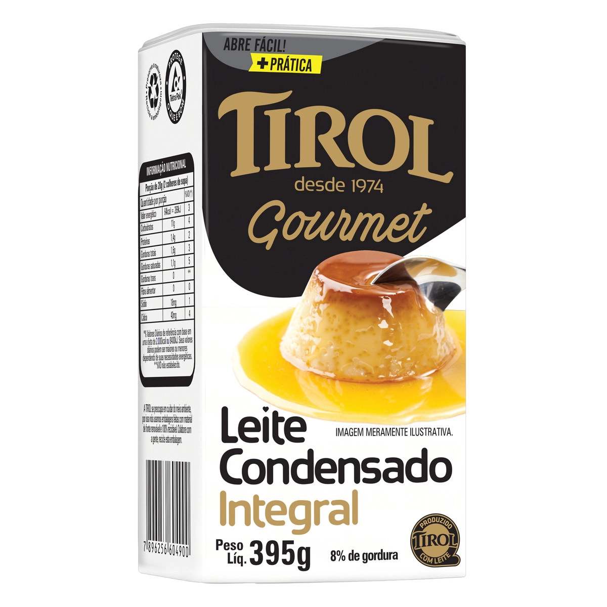 Leite Condensado Integral Tirol Gourmet Caixa 395g