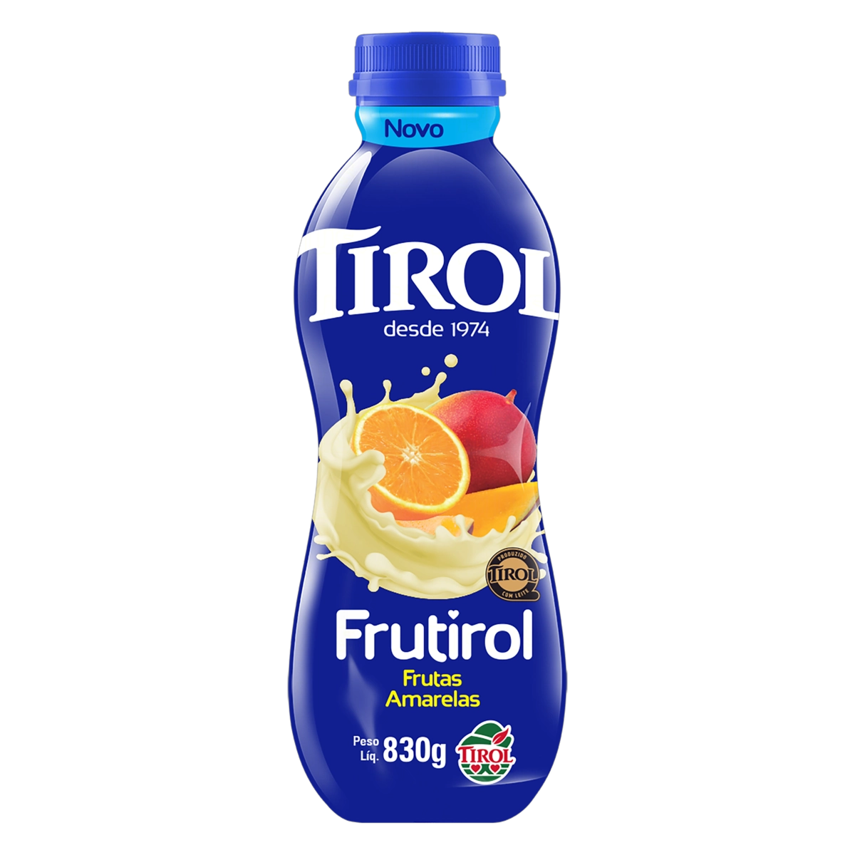 Bebida Láctea Fermentada Frutas Amarelas Tirol Frutirol Garrafa 830g