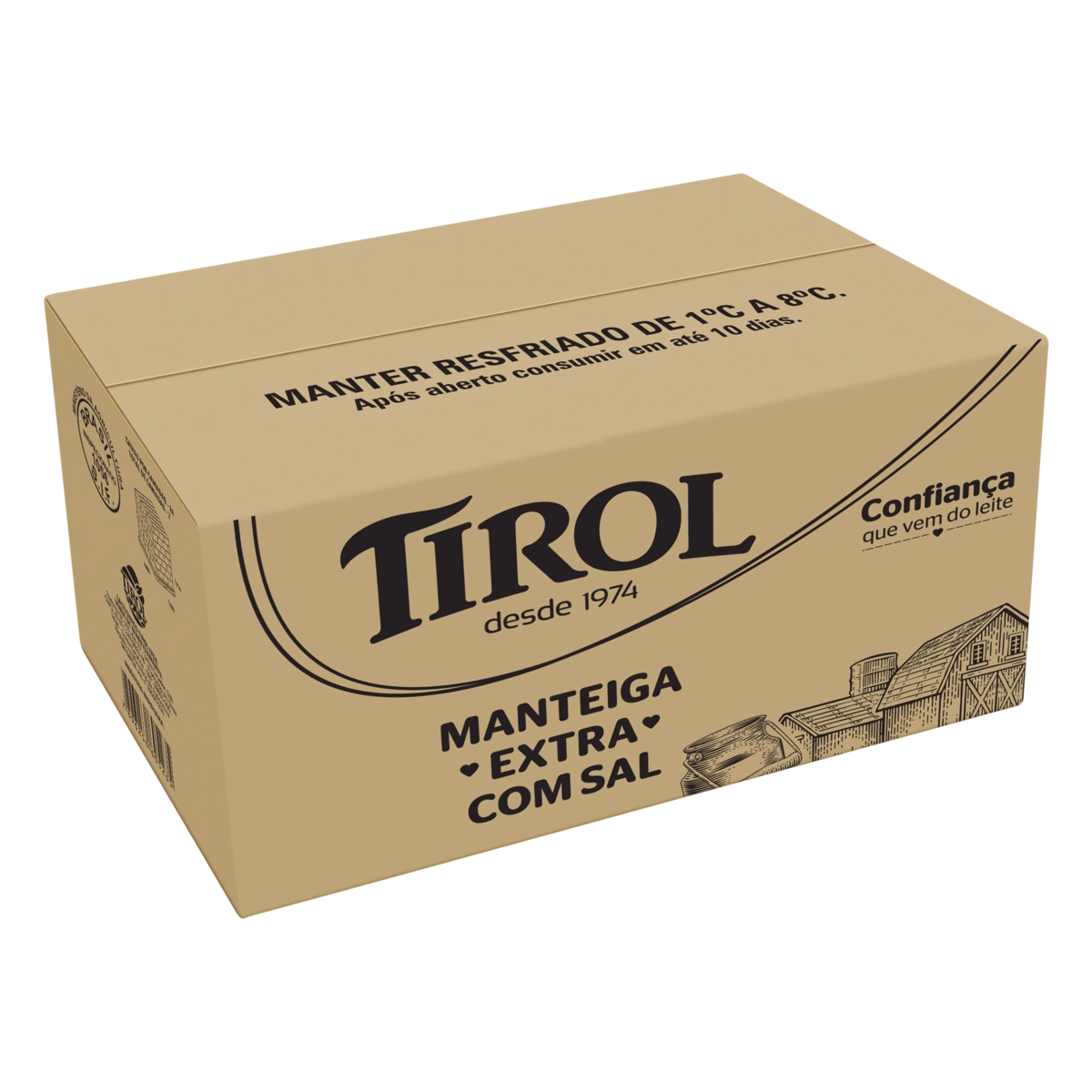Manteiga Extra Com Sal Tirol Caixa 5kg