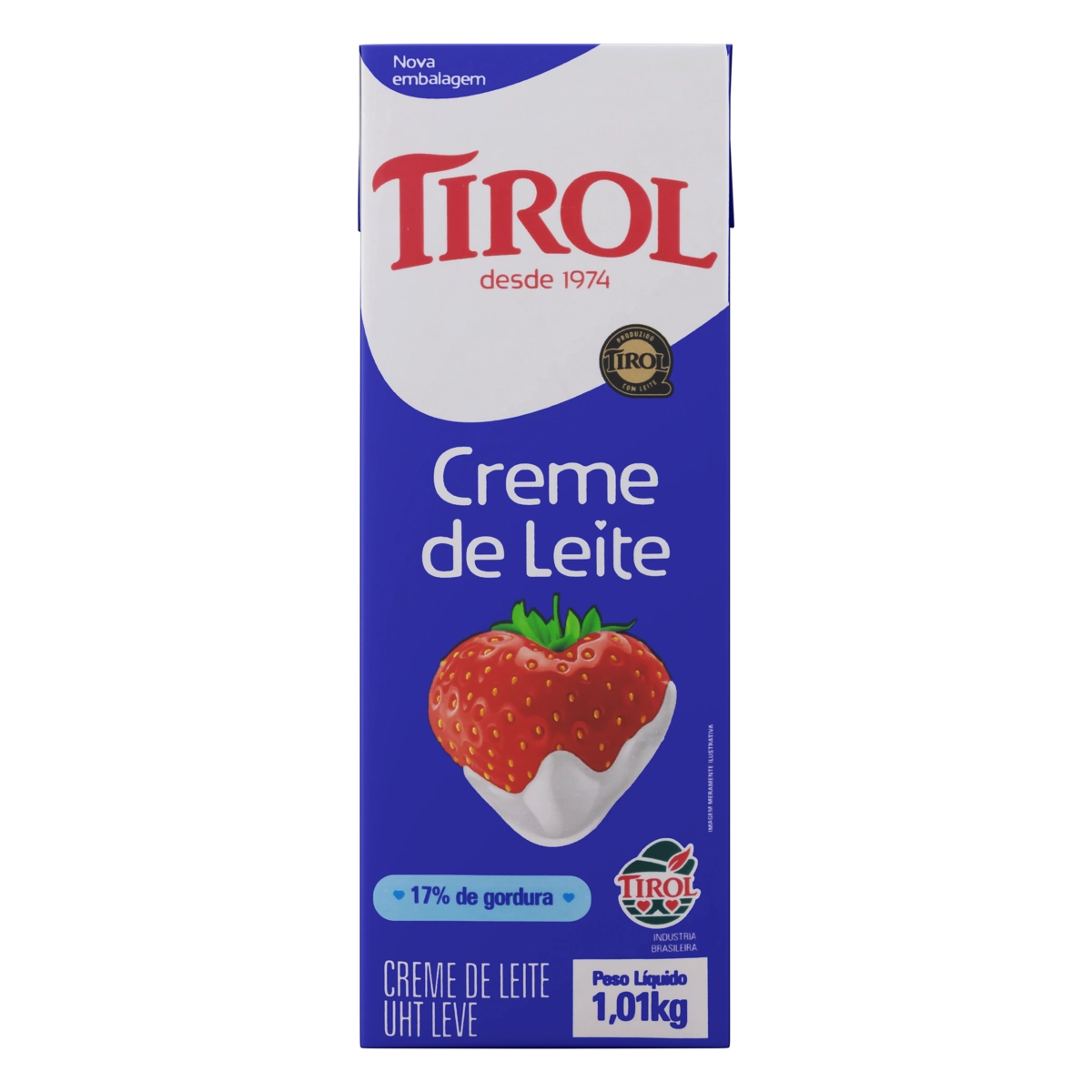 Creme De Leite Uht Leve Tirol Caixa 1,01kg