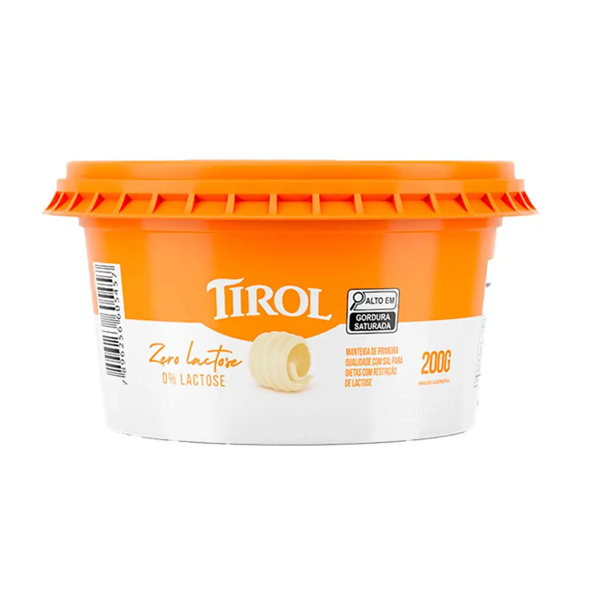 Manteiga Tirol com Sal Zero Lactose 200 g