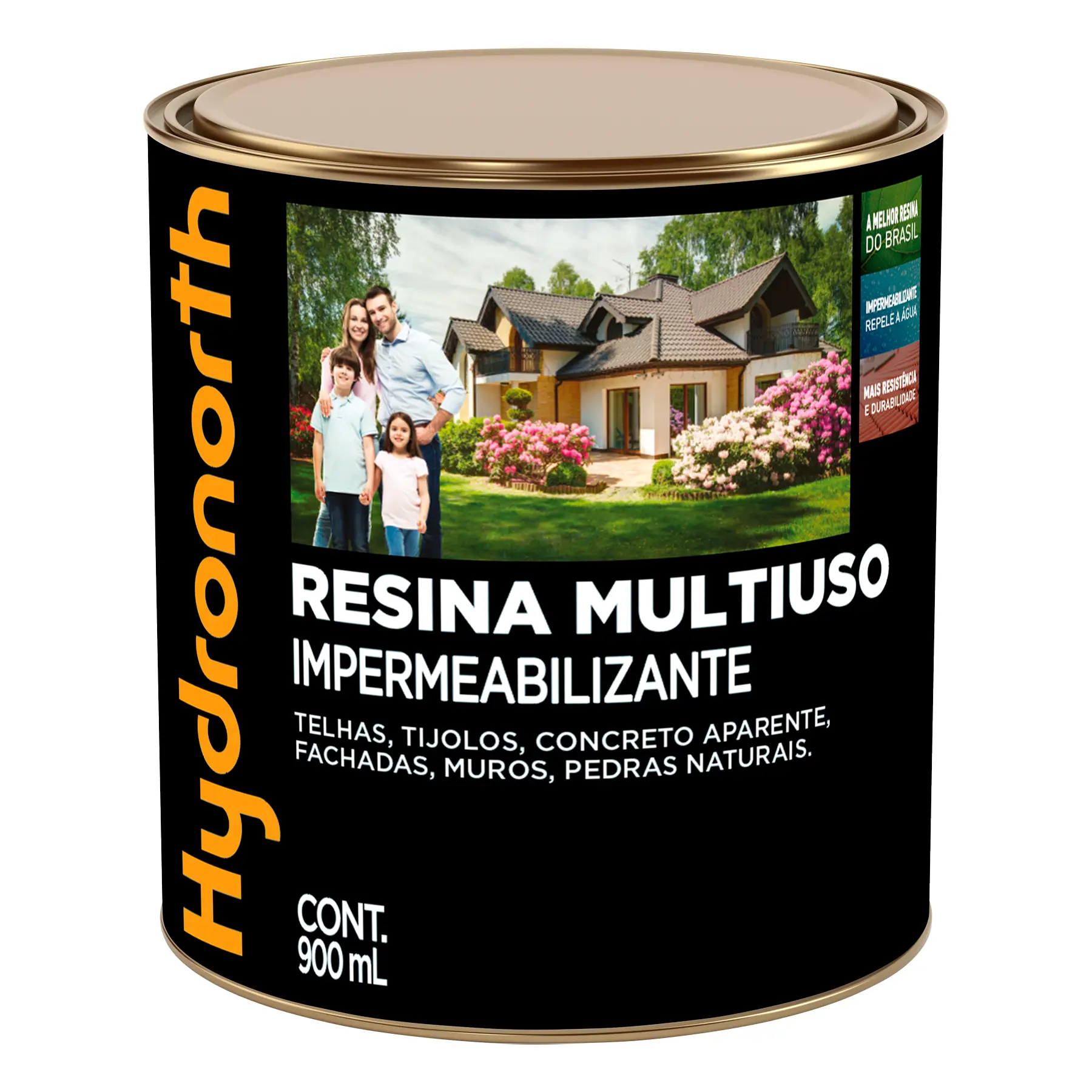 Resina Multiuso Solvente Incolor Lata 900ml Hydronorth