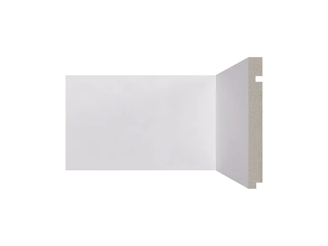 Rodapé De Poliestireno 496 Branco Com 15cm Santa Luzia