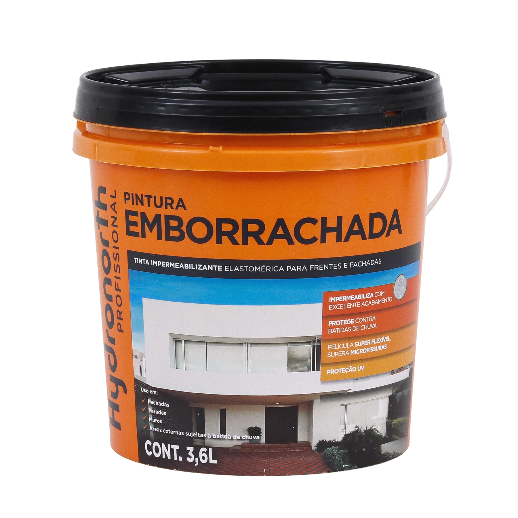 Tinta Emborrachada Impermeável Elefante 3,6 Litros Hydronorth