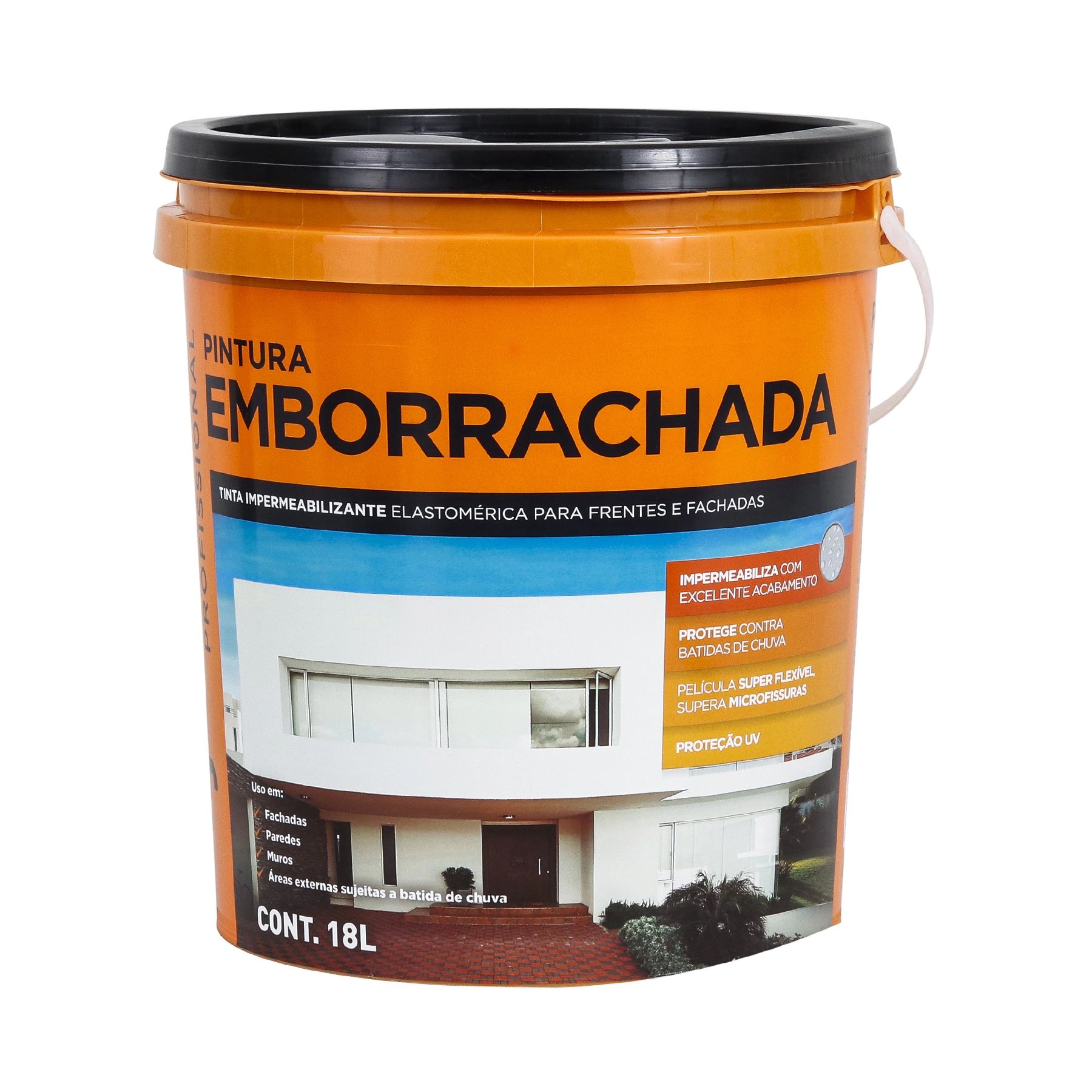 Tinta Emborrachada Impermeável Cromio 18 Litros Hydronorth