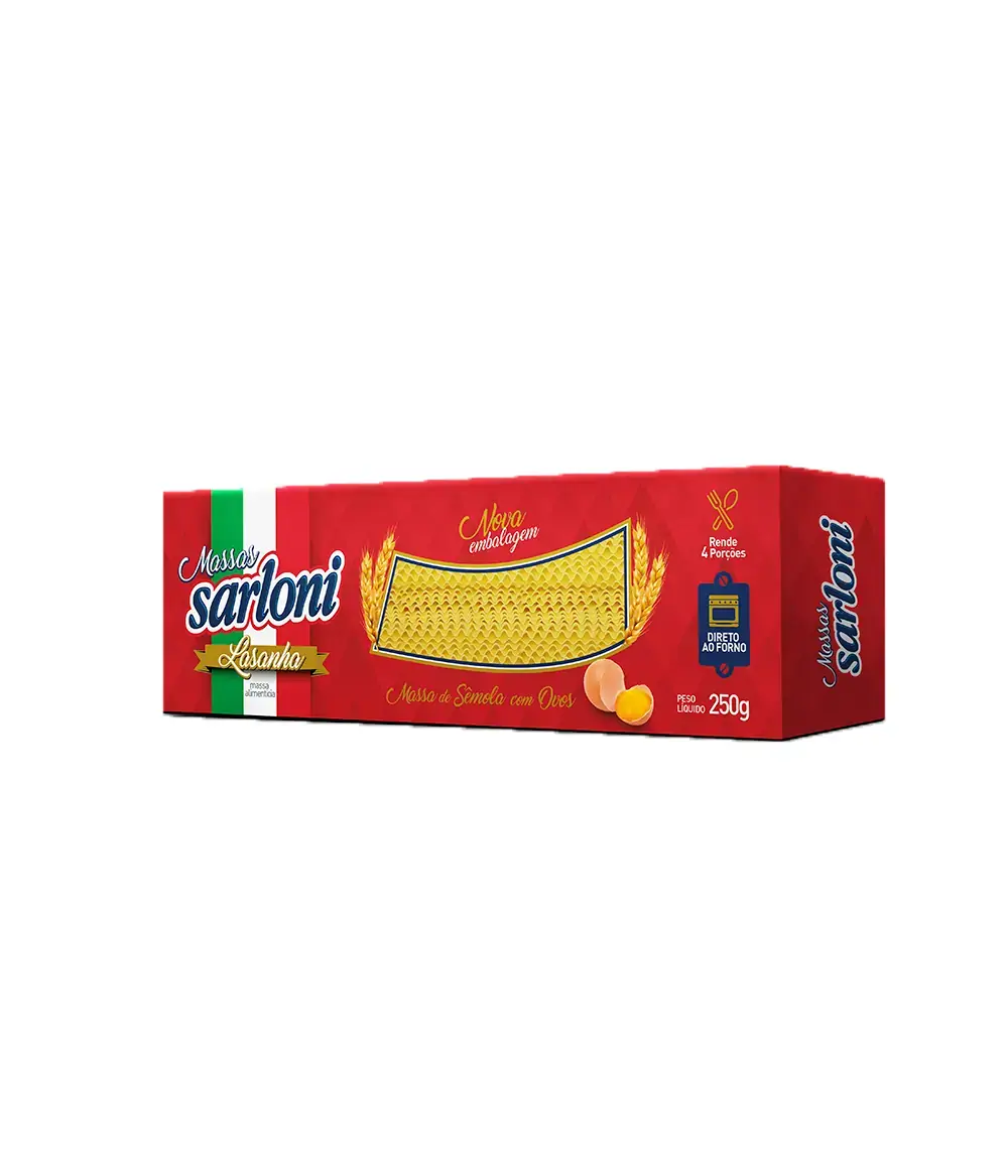 Lasanha Semola C/ovos Sarloni 250gr