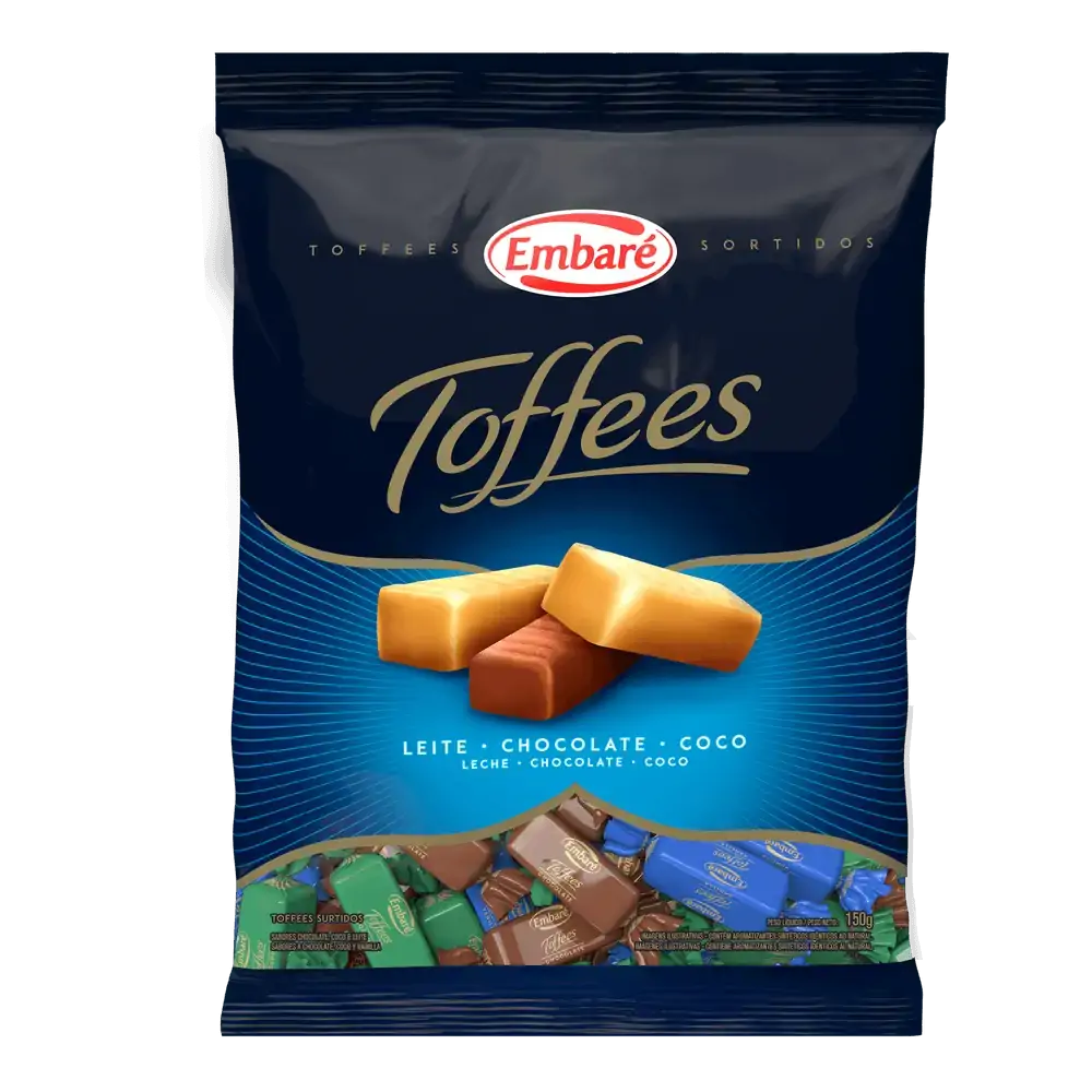 Toffees Sortidos ? 150g Embaré