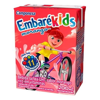 Bebida Láctea Embarékids Morango ? 200ml