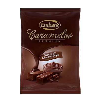 Caramelo De Leite Sabor Mousse De Chocolate Belga ? 600g Embaré