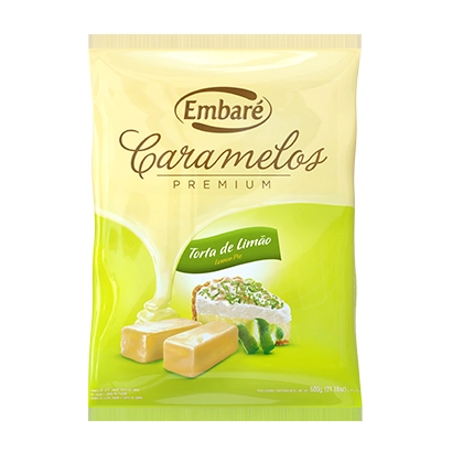 Caramelo Premium De Leite Sabor Torta De Limão ? 600g Embaré