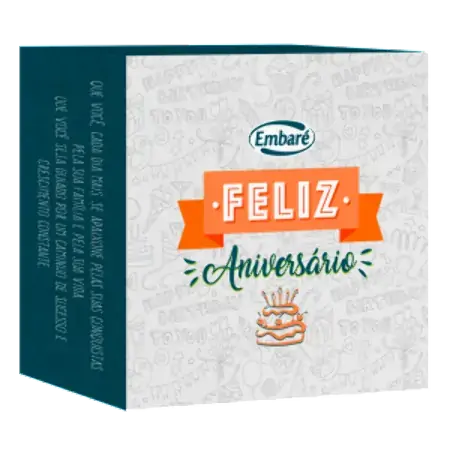 Caixa De Caramelos Sortidos Feliz Aniversário 250g Embaré