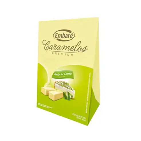 Caramelo Premium De Leite Sabor Torta De Limão ? 120g Embaré