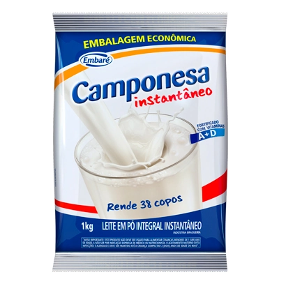 Leite Em Pó Integral Instantâneo Camponesa ? 1kg