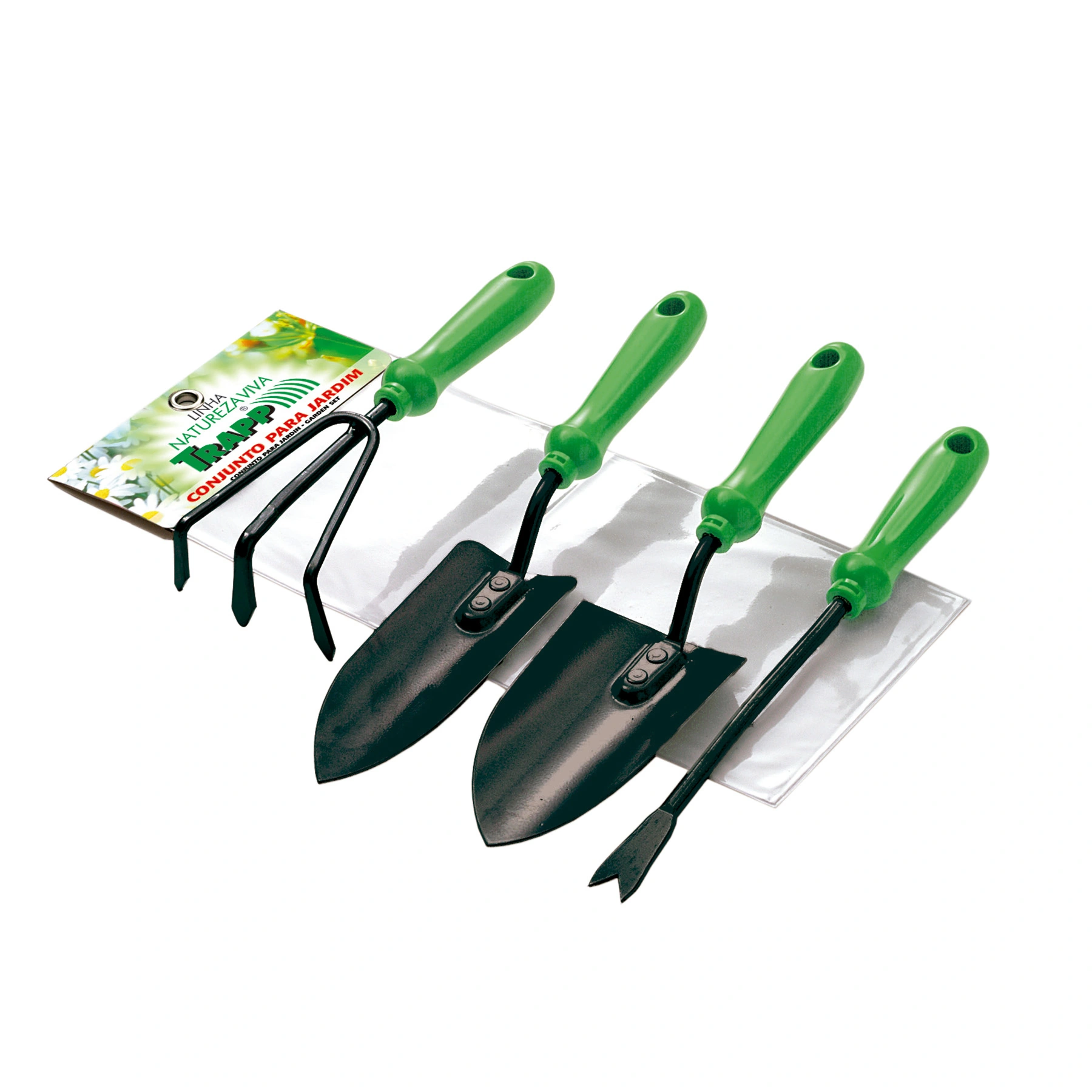 Conjunto de Ferramentas para Jardinagem 3 Peças Metal Trapp