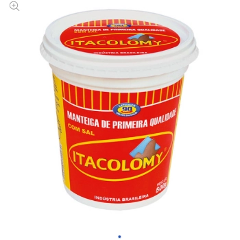 Manteiga Comum Com Sal Itacolomy Pote 500g