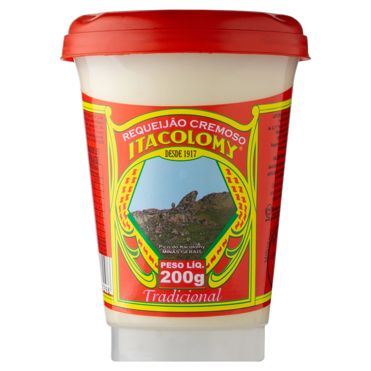Requeijão Cremoso Tradicional Itacolomy Copo 200g