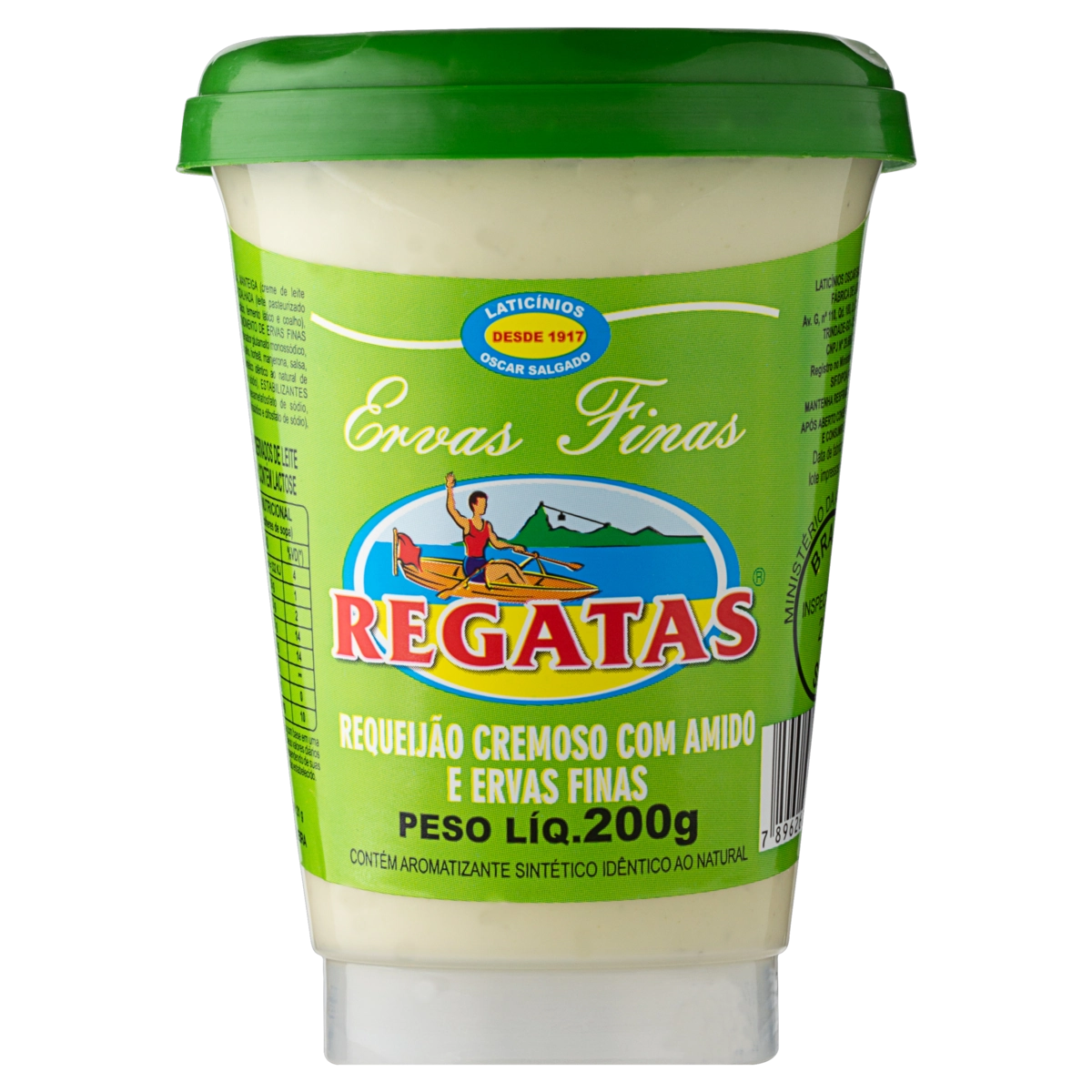 Requeijão Cremoso Com Amido Ervas Finas Regatas Copo 200g