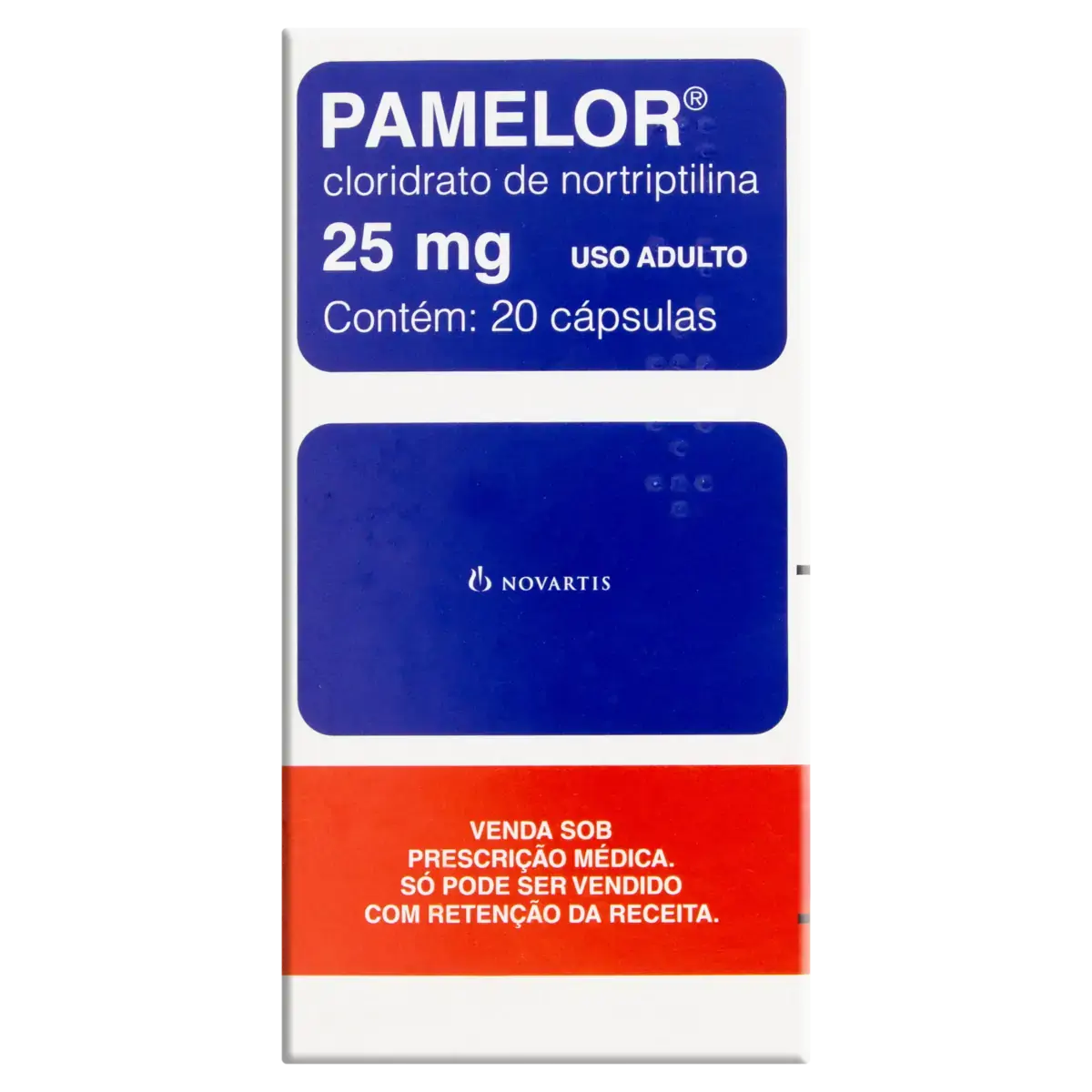 Pamelor 25mg Novartis Caixa 20 Cápsulas
