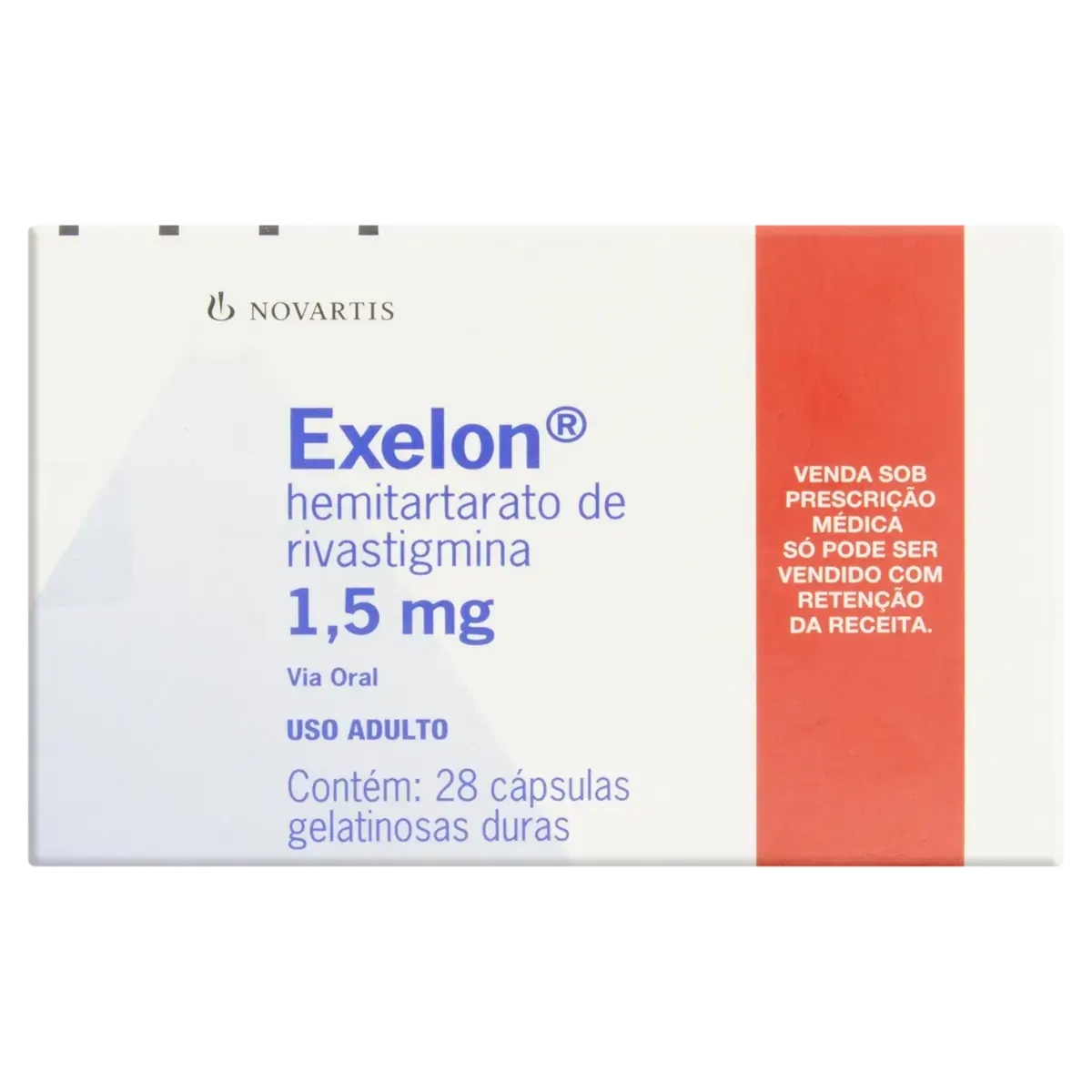 Exelon 1,5mg Novartis Caixa 28 Cápsulas Gelatinosas