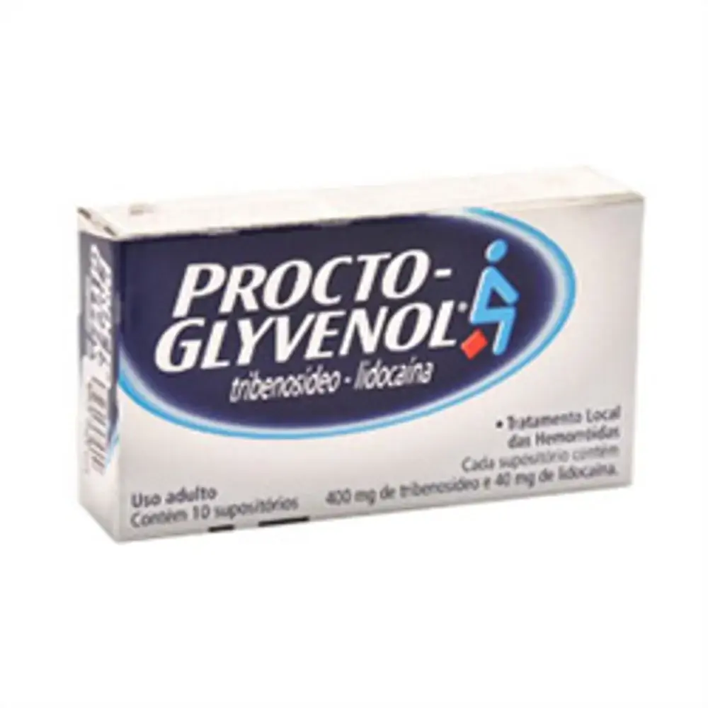 Procto Glyvenol 40 Mg 400 Mg 10 Supositórios Novartis Pharma Similar