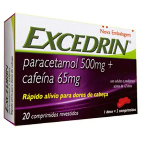 Excedrin 500mg 65mg 20comp