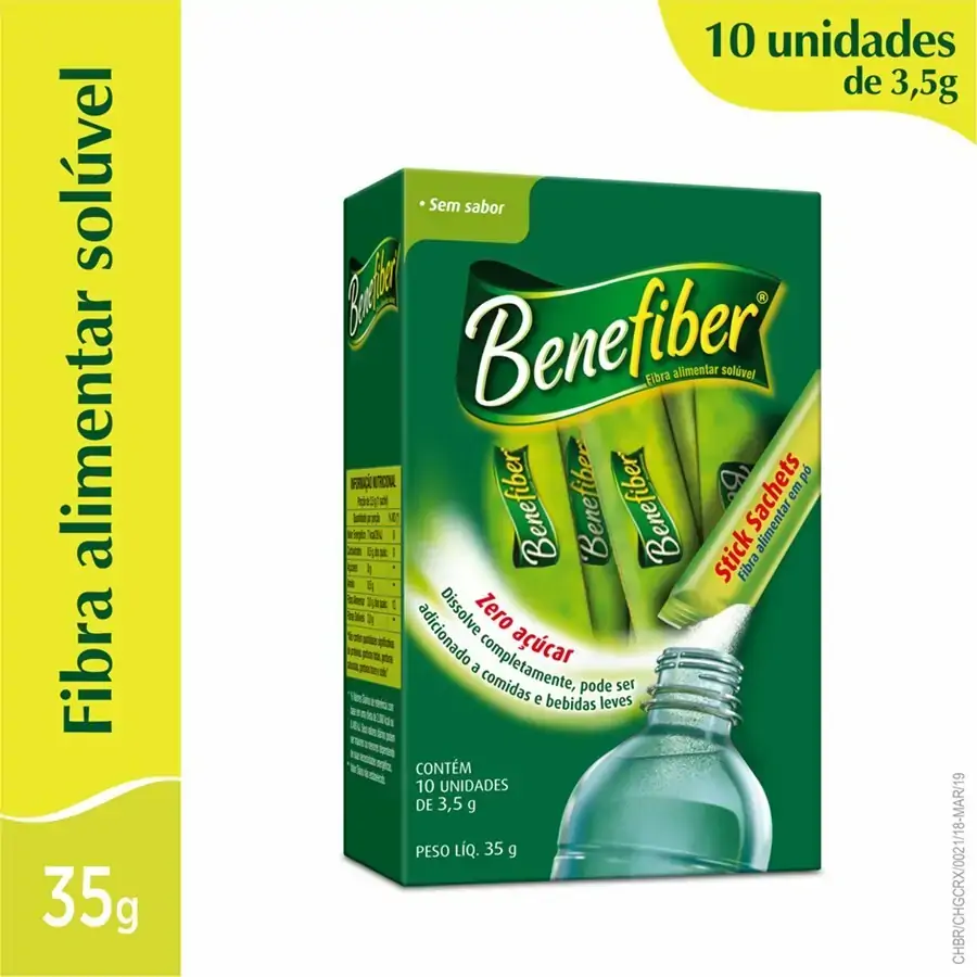 Benefiber Sem Sabor Novartis Caixa 35g 10 Unidades Pó