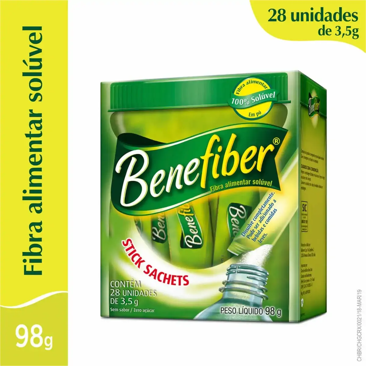 Benefiber Caixa 98g 28 Unidades