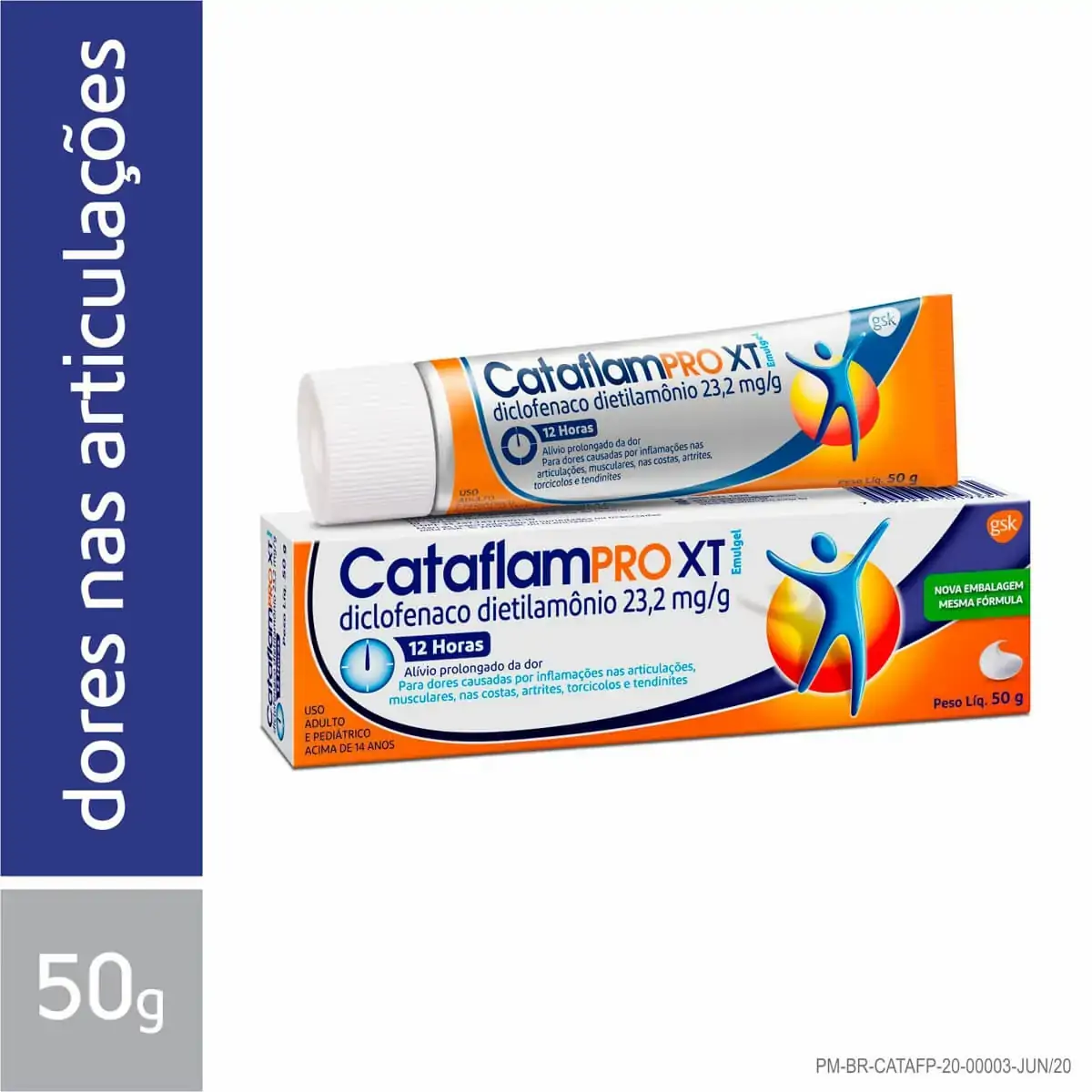Cataflampro Xt Caixa 50g Gel