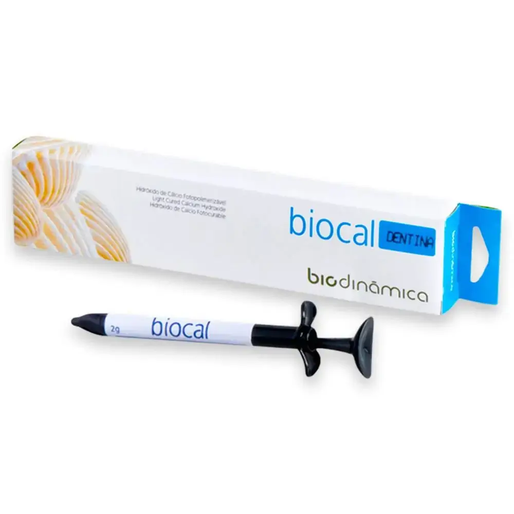 Cimento Hidróxido de Cálcio Fotopolimerizável Biocal - Biodinâmica - Dentina (Cód. 25.0037)