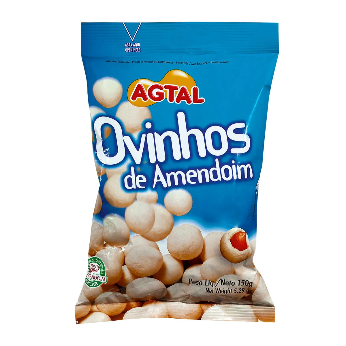 Ovinhos De Amendoim Agtal Pacote 150g