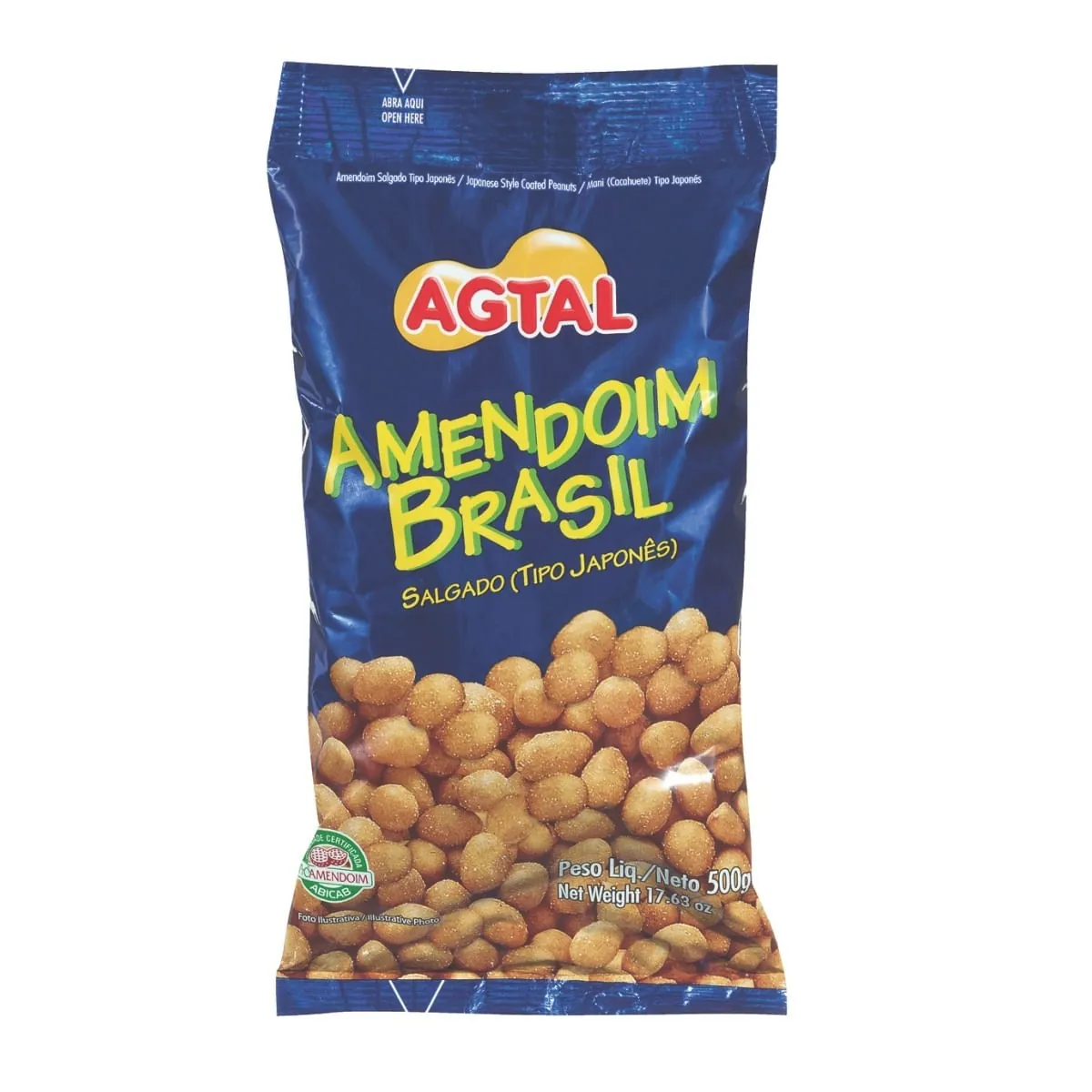 Amendoim Salgado Japonês Agtal Brasil 450g