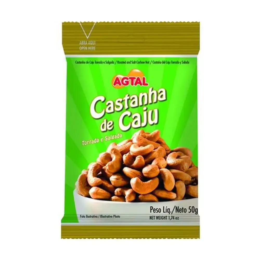 Castanha Agtal Caju 50gr Torrada