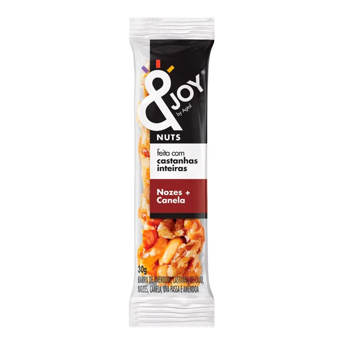 Barra de Nuts Nozes e Canela &Joy 30g