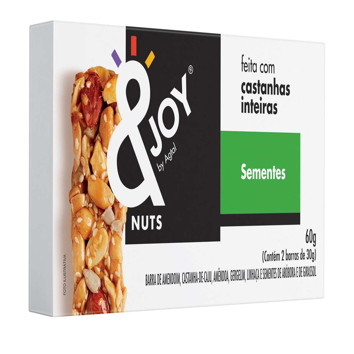 Barra Mixed NUTS com Sementes e Grãos com 2 Unidades 30g