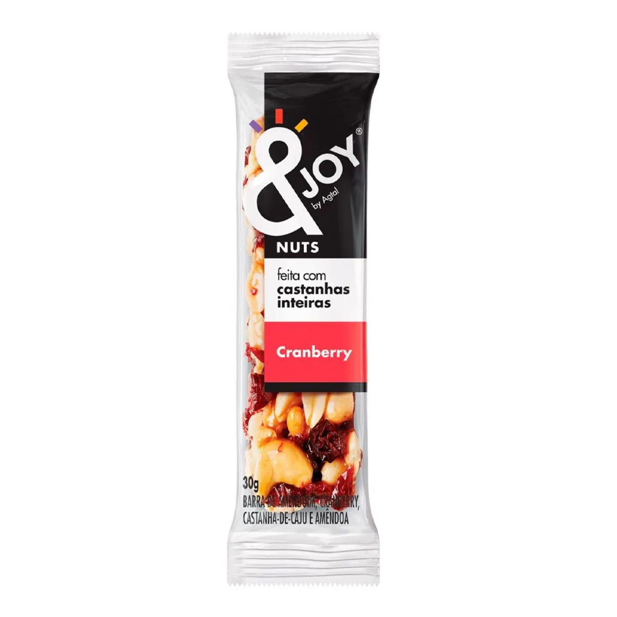 Barra de Nuts Cranberry 30g - &Joy