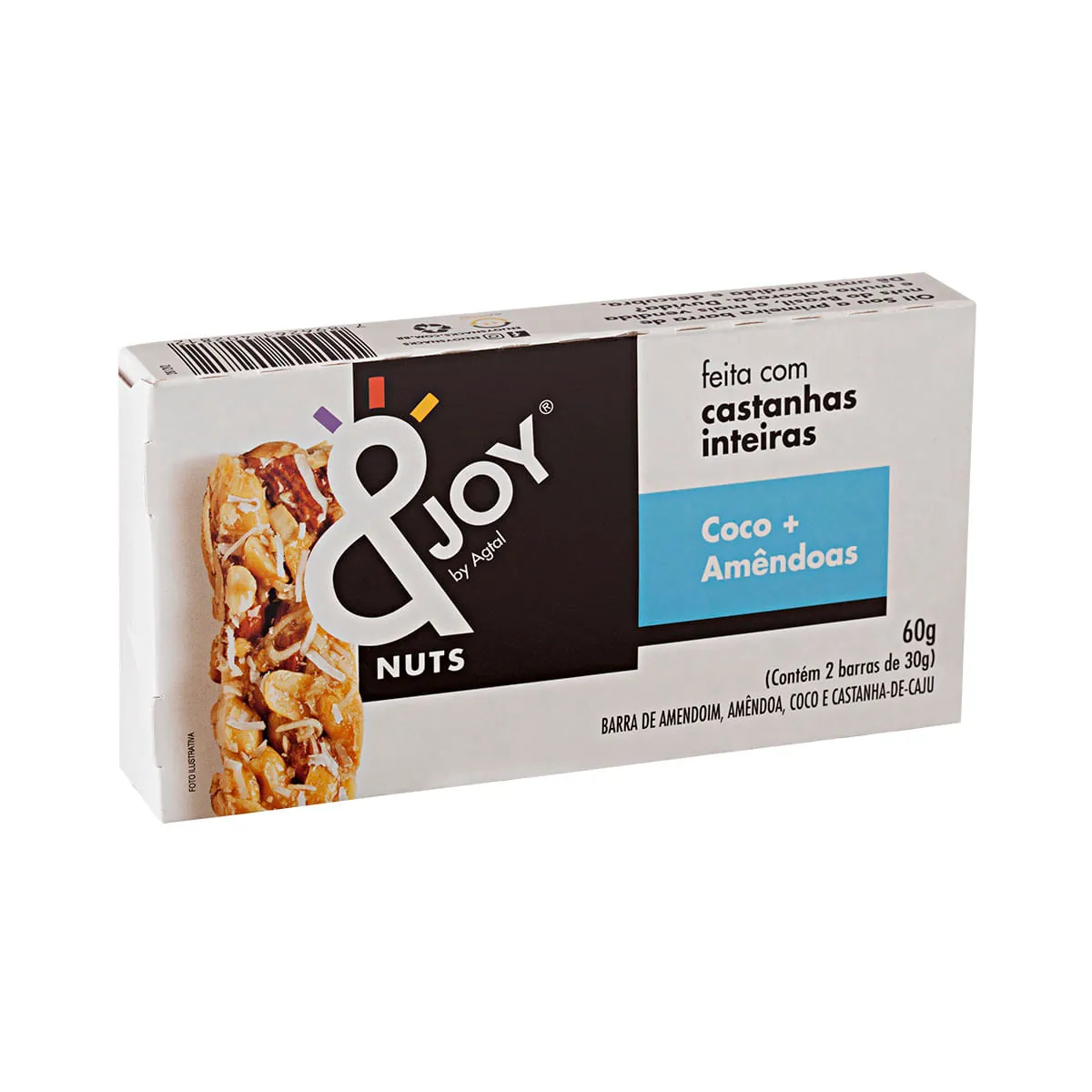 Barra Mixed NUTS Coco e Amêndoa com 2 Unidades 30g