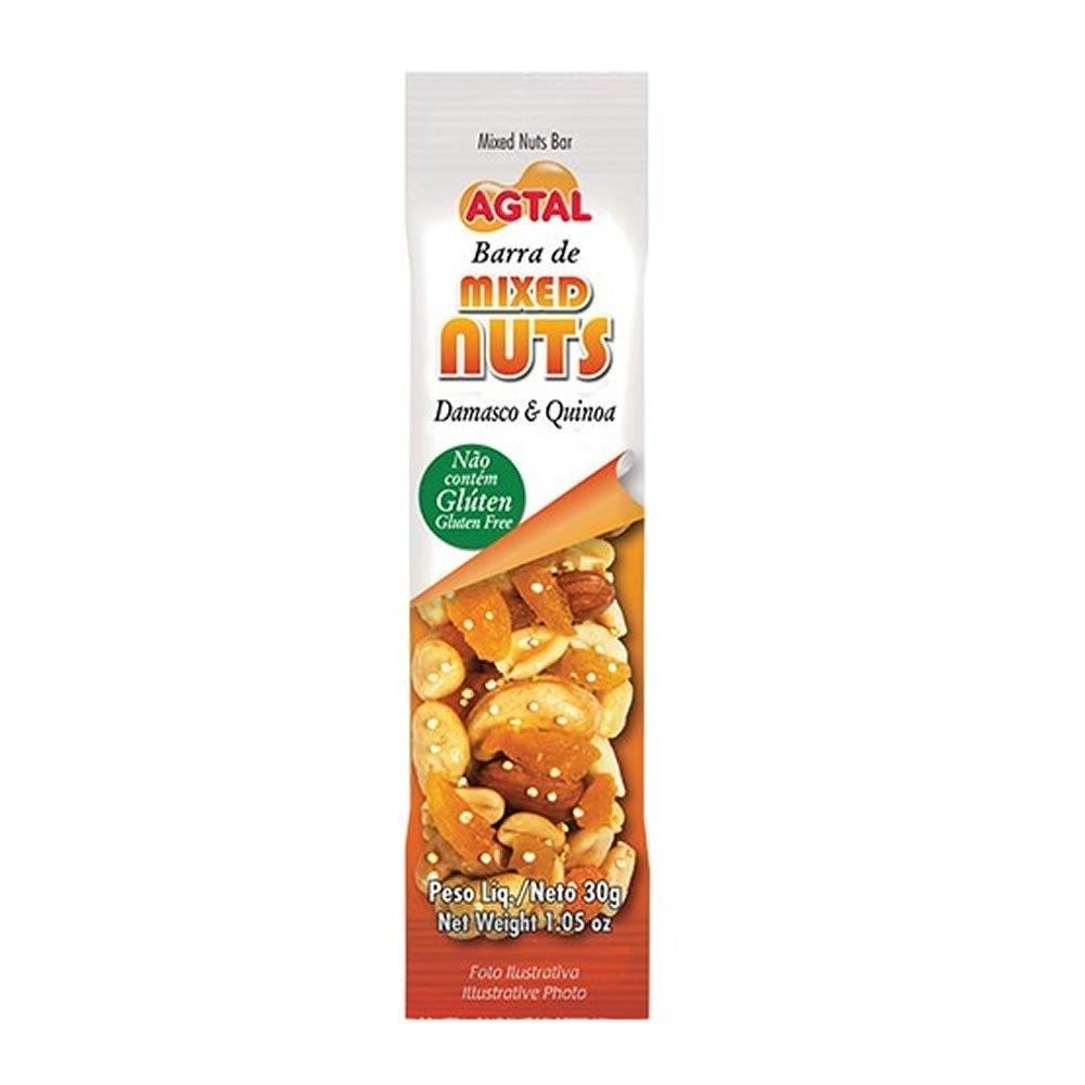 Barra Nuts Damasco E Quinoa
